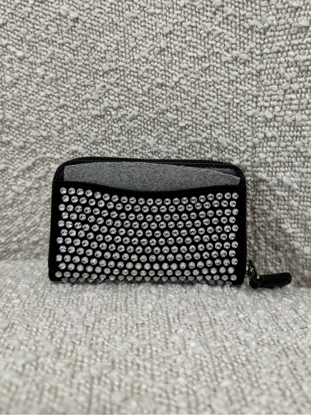 Coach Black Crystal-Embellished Zip Wallet - Picture 3 of 4
